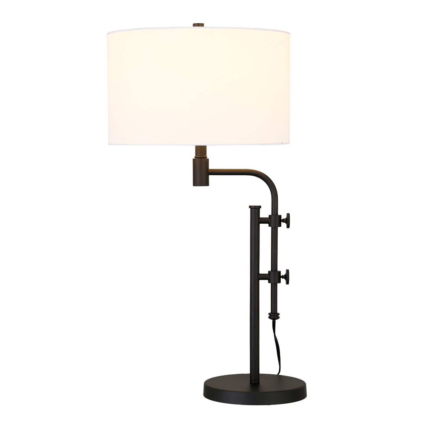 Black Adjustable Table Lamp w/ Shade