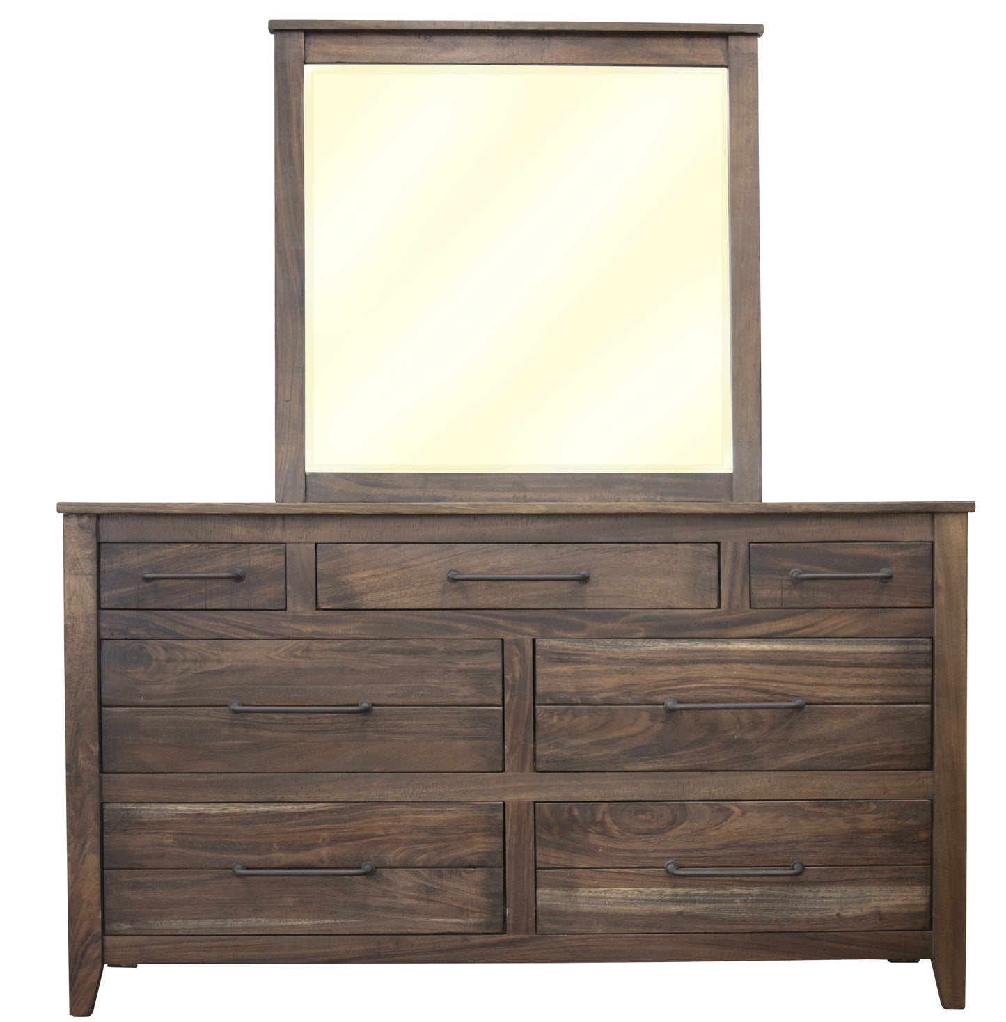 Black 6-Drawer Double Dresser