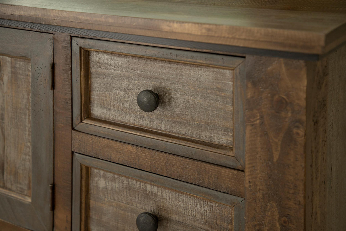 Dark Aged Oak Dresser Or TV Stand