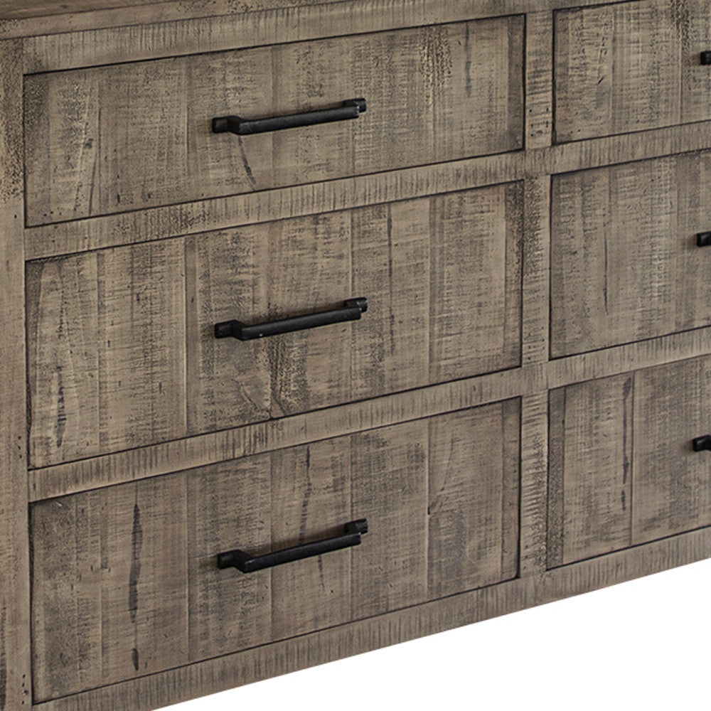 Brown MDF 3-Drawer Dresser