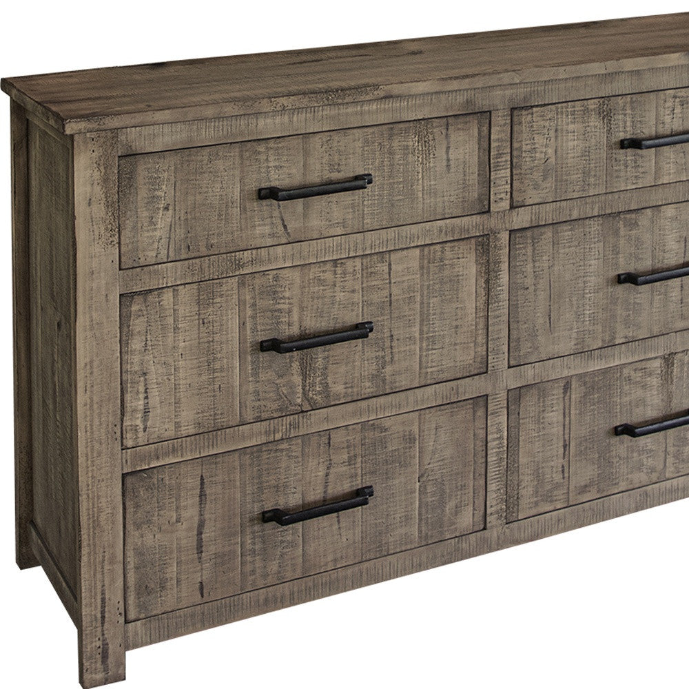 Brown MDF 3-Drawer Dresser