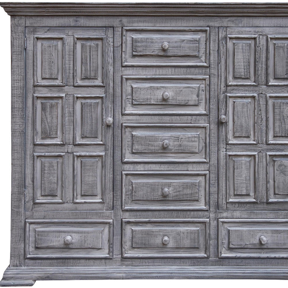 White Mdf And Steel Dresser