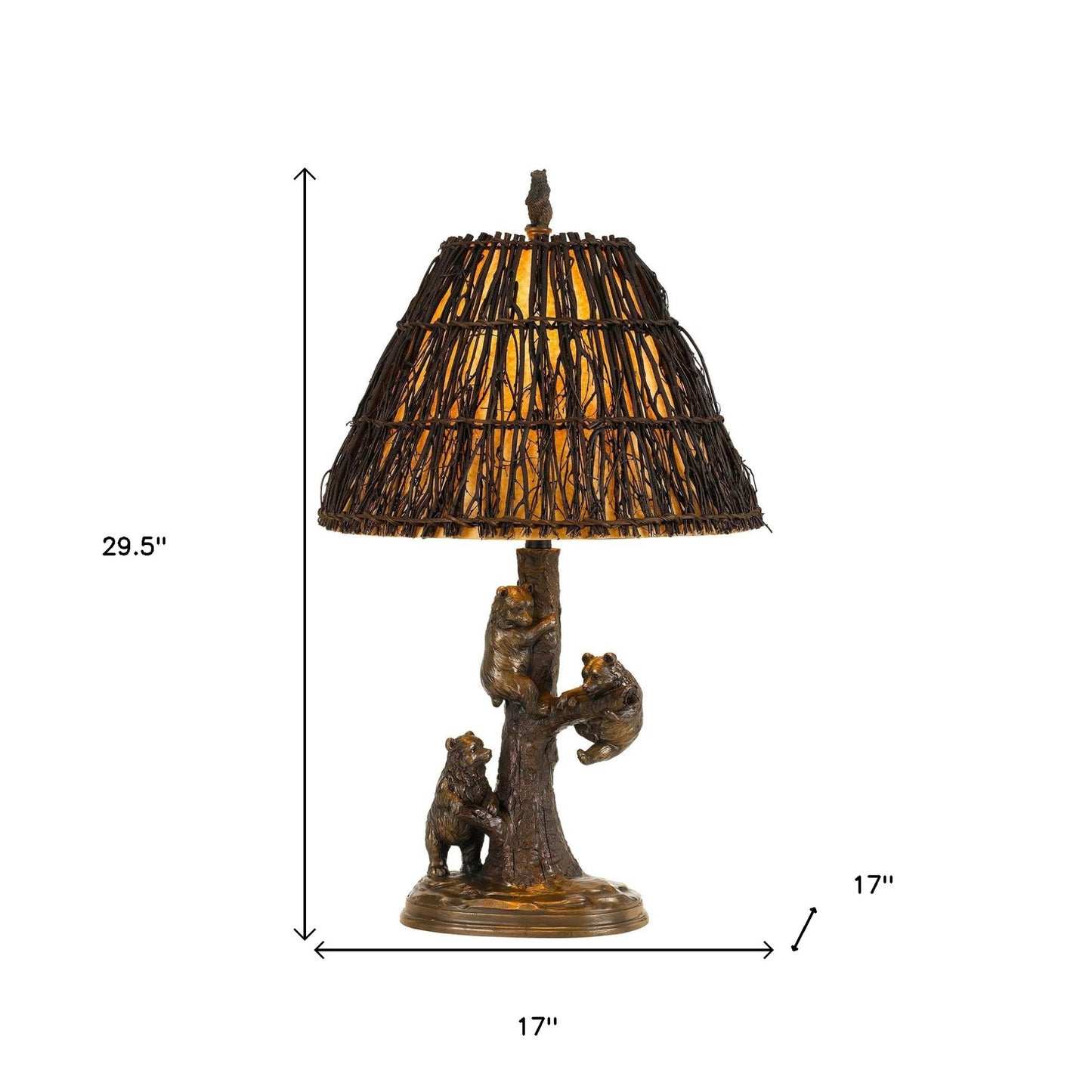 Bronze Table Lamp w/ Shade