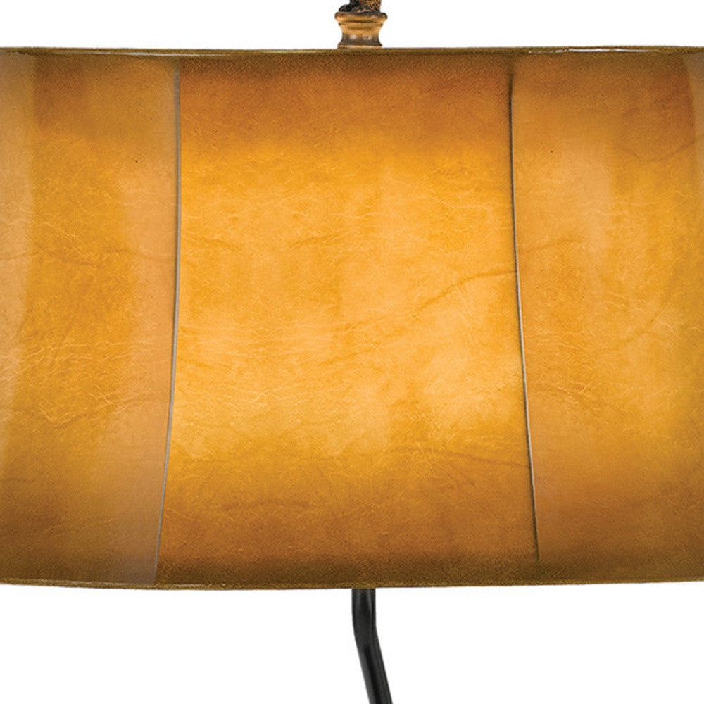 Bronze Bear in the Woods Table Lamp w/ Shade