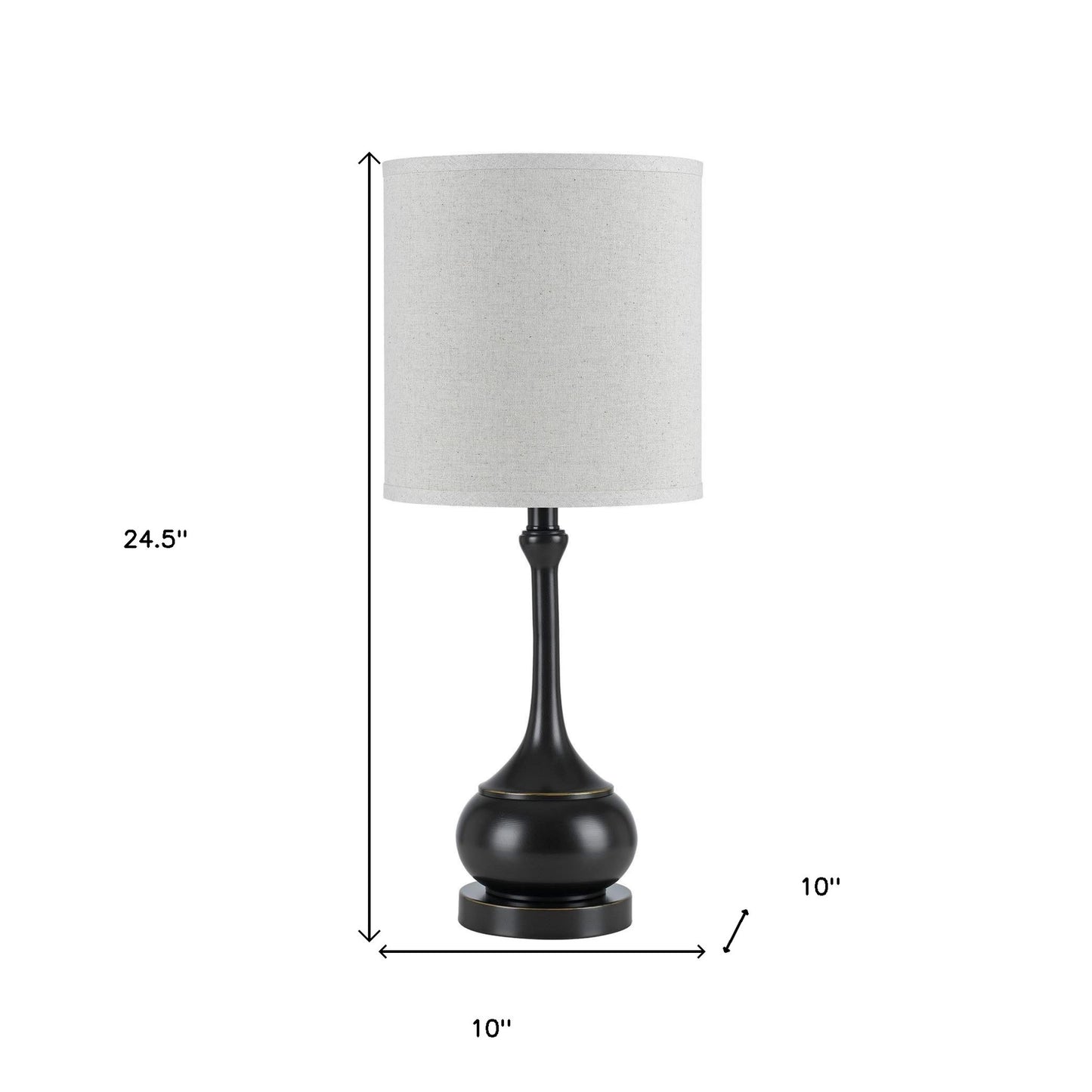Bronze Table Lamp w/ Shade