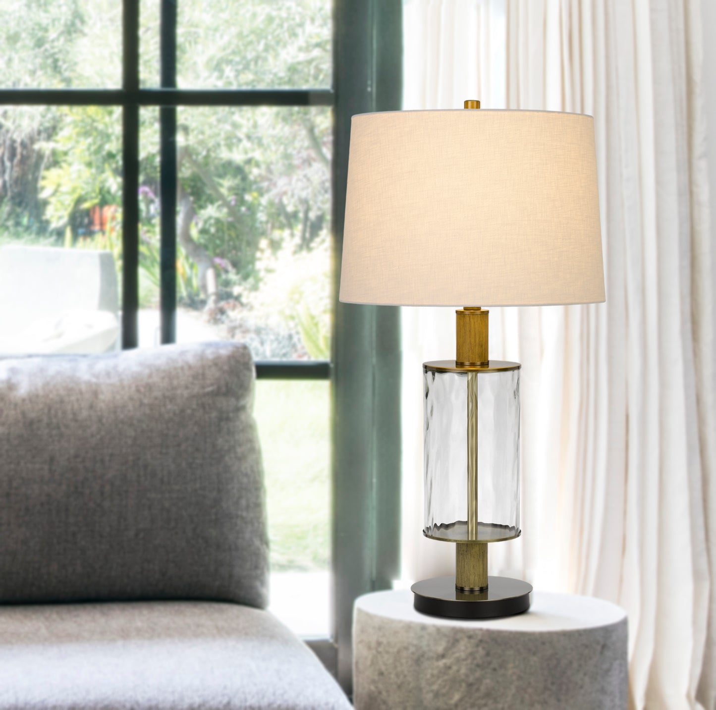 Clear Table Lamp w/ Shade