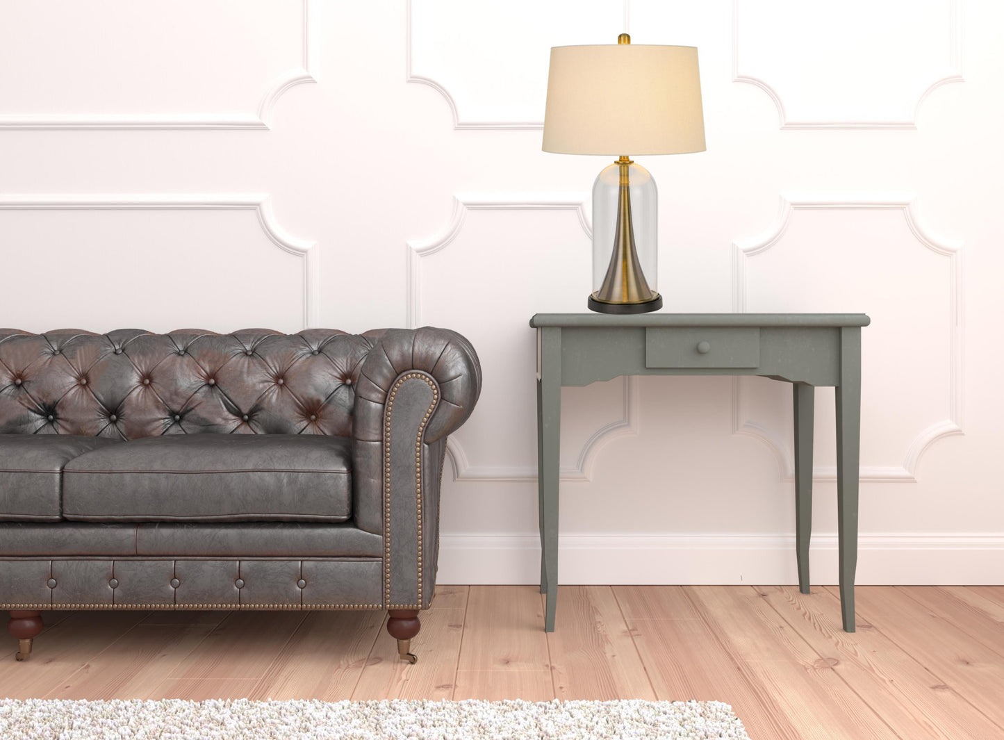 Clear Table Lamp w/ Shade