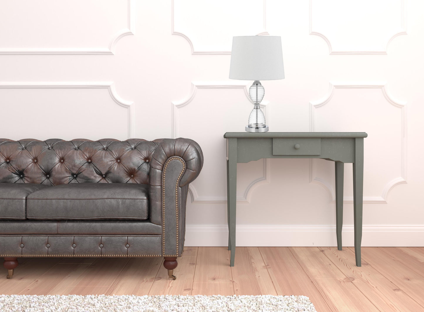 Clear Table Lamp w/ Shade