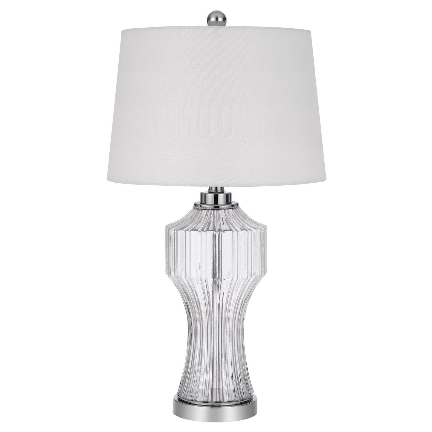 Clear Glass Table Lamp w/ Shade