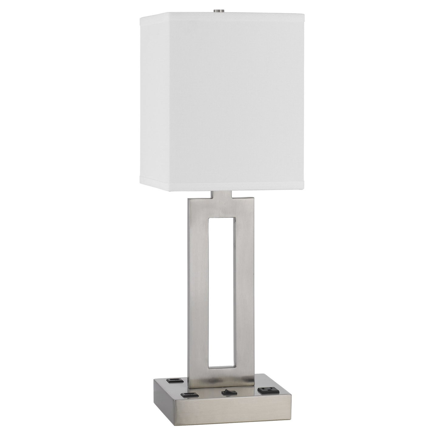Nickel Desk Table Lamp w/ Shade
