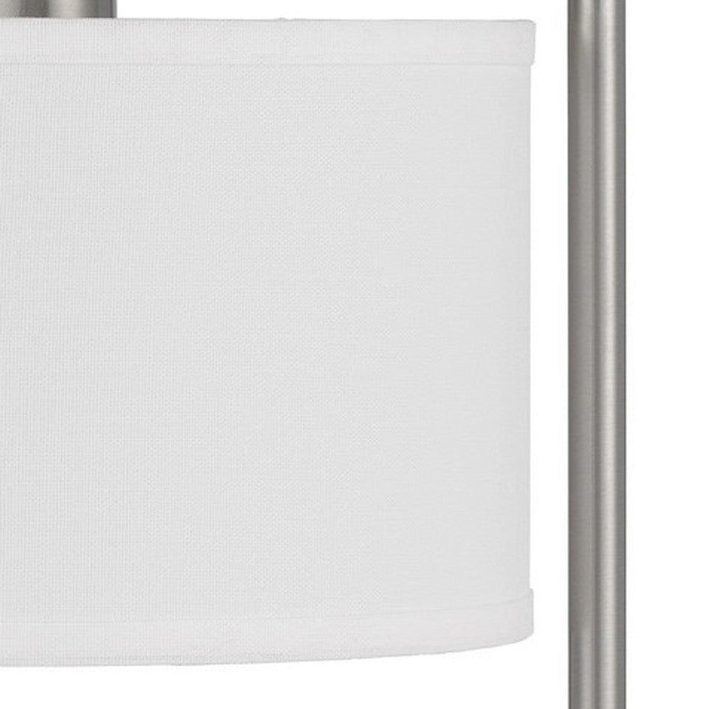 Nickel Desk Table Lamp w/ Shade