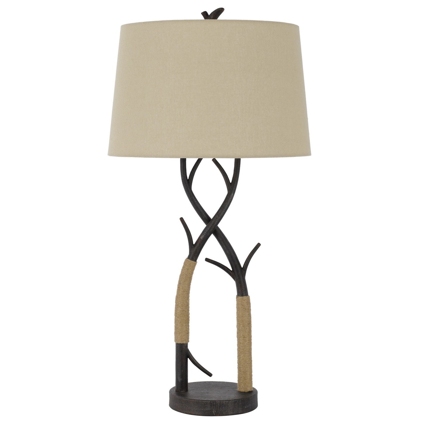 Charcoal Table Lamp w/ Shade