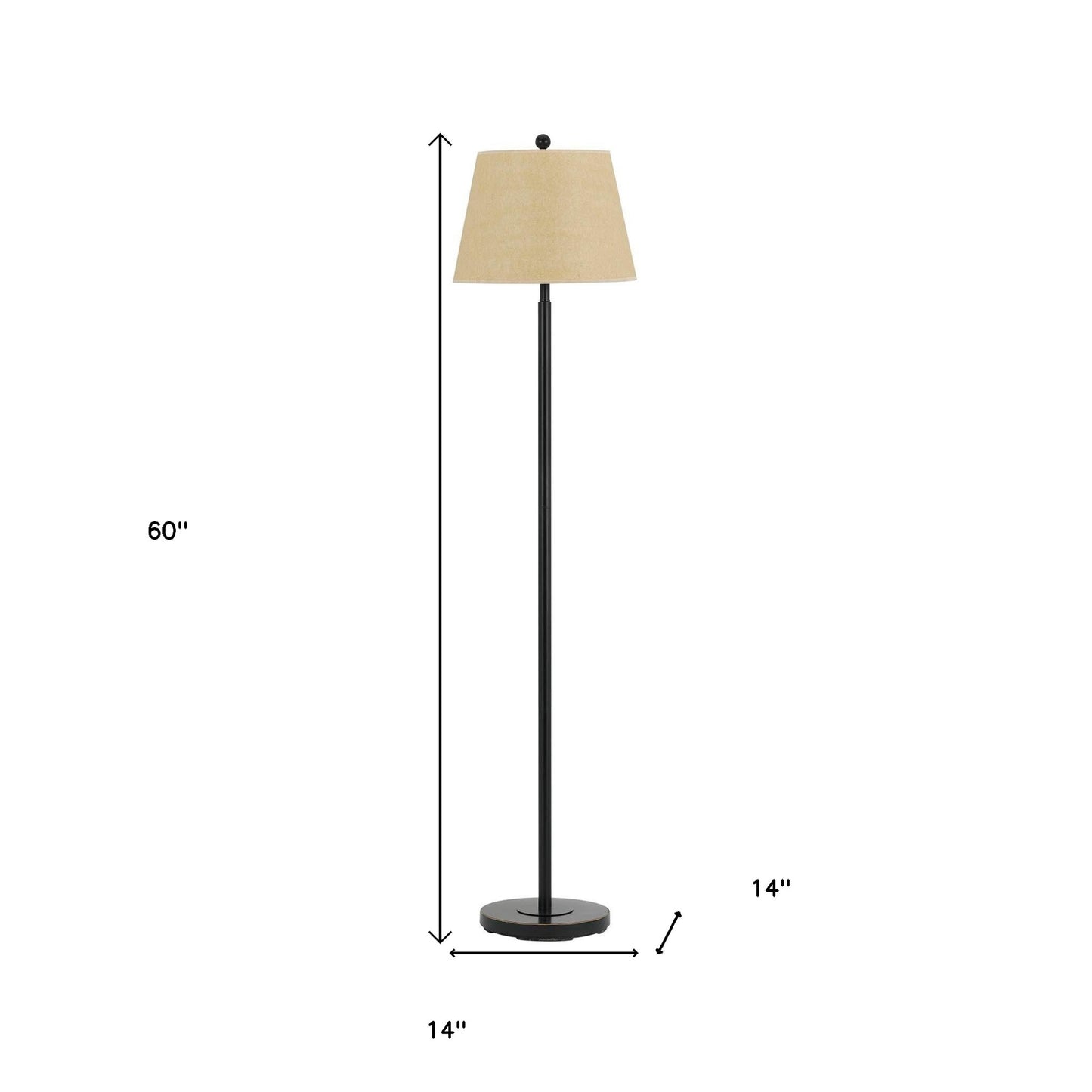 Bronze Floor Lamp w/ Shade