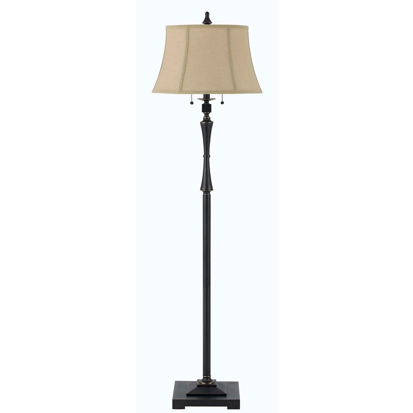 Bronze 2-Light Floor Lamp w/ Shade