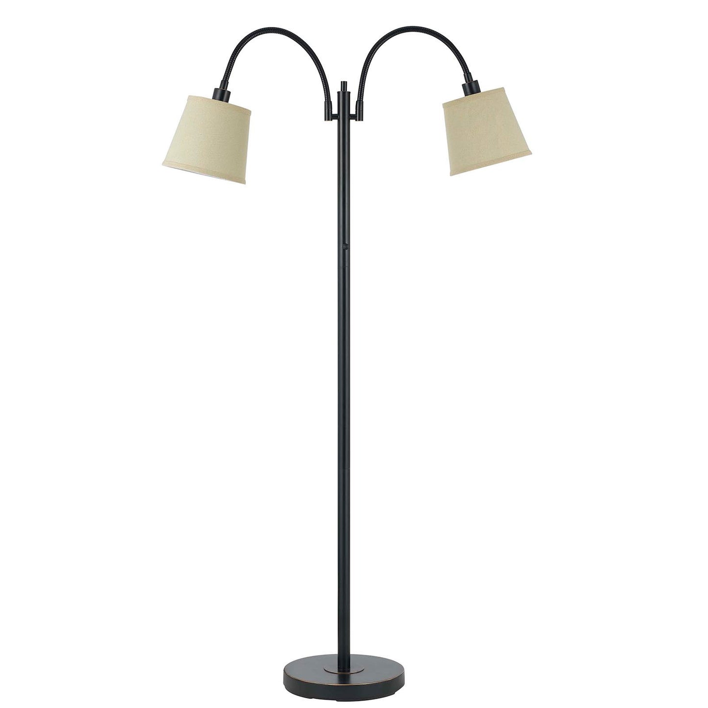 Bronze 2-Light Floor Lamp w/