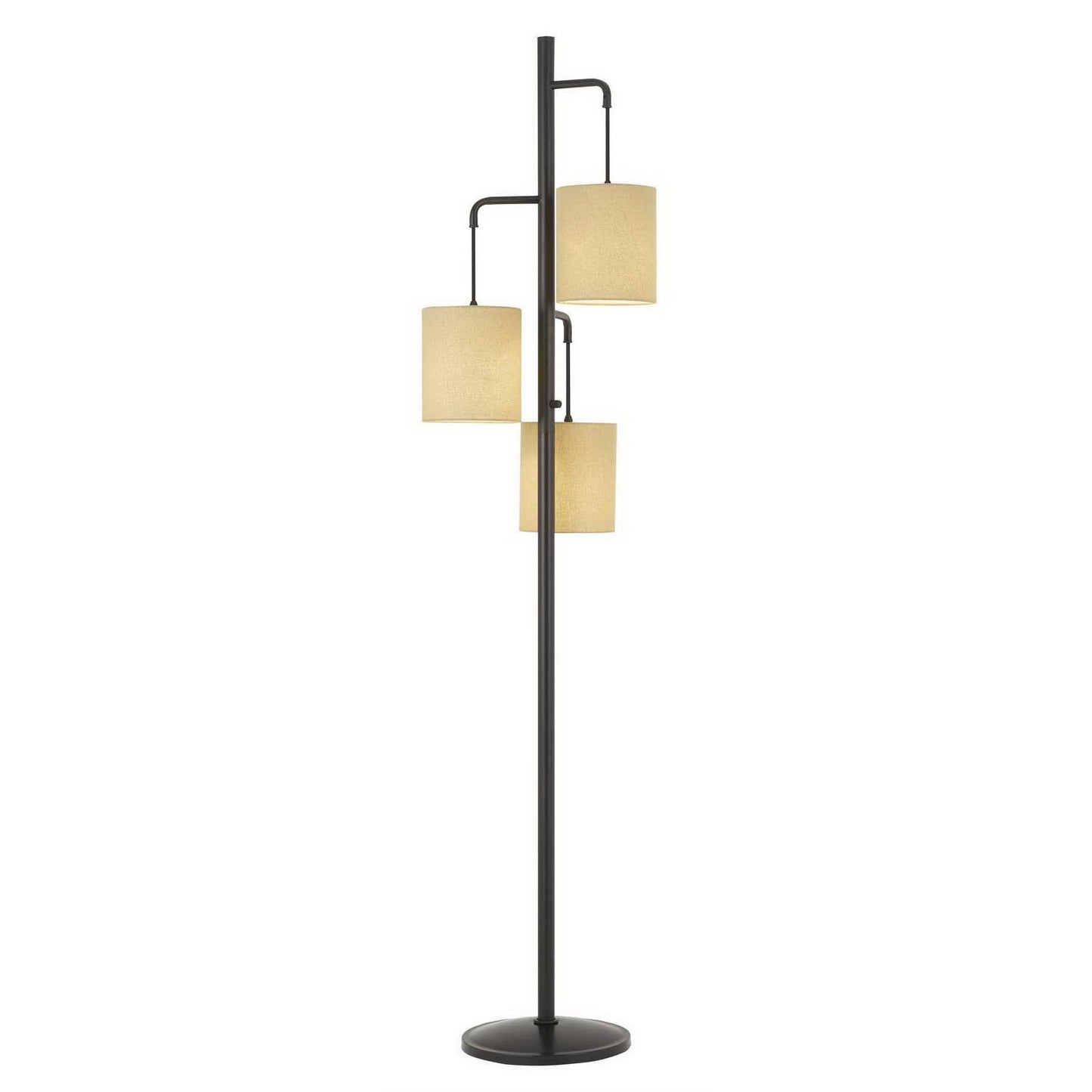 Bronze 3-Light Floor Lamp w/ Shade