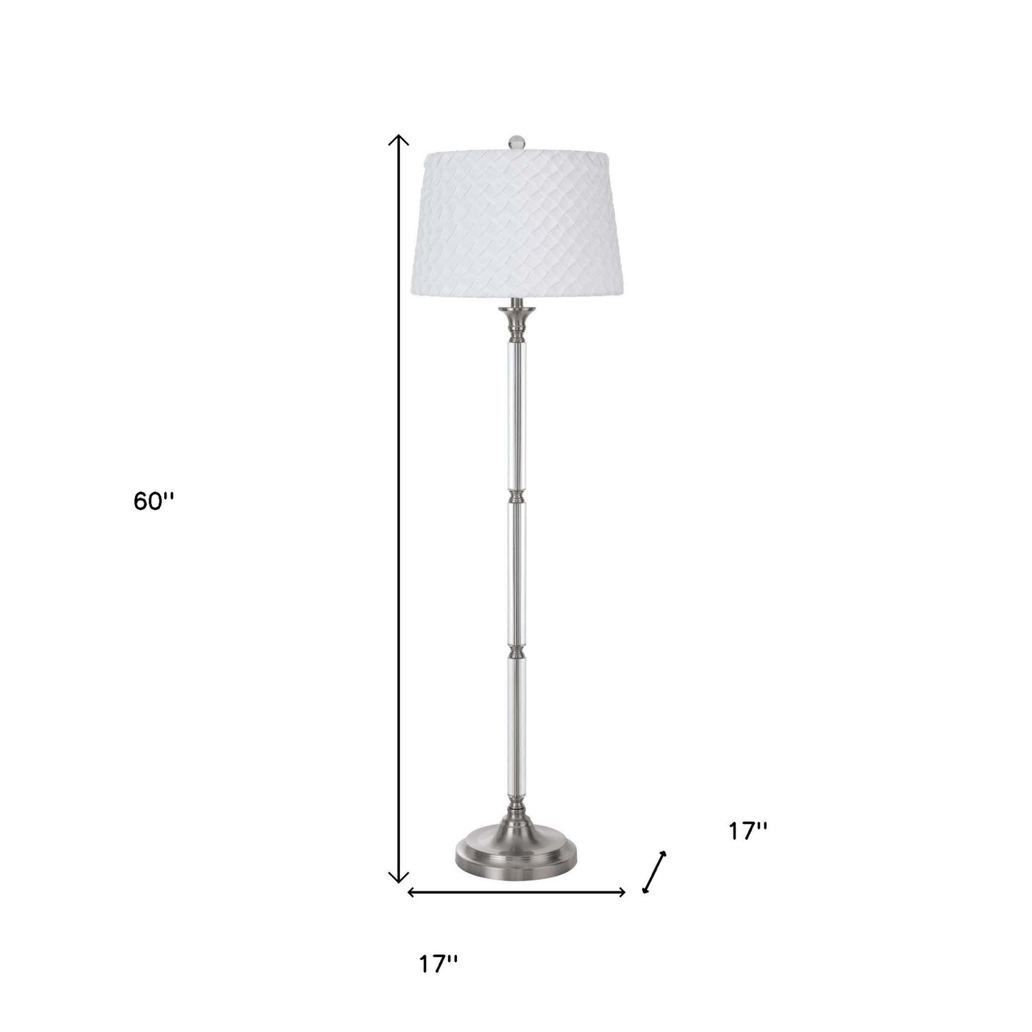 Nickel Floor Lamp w/ Shade