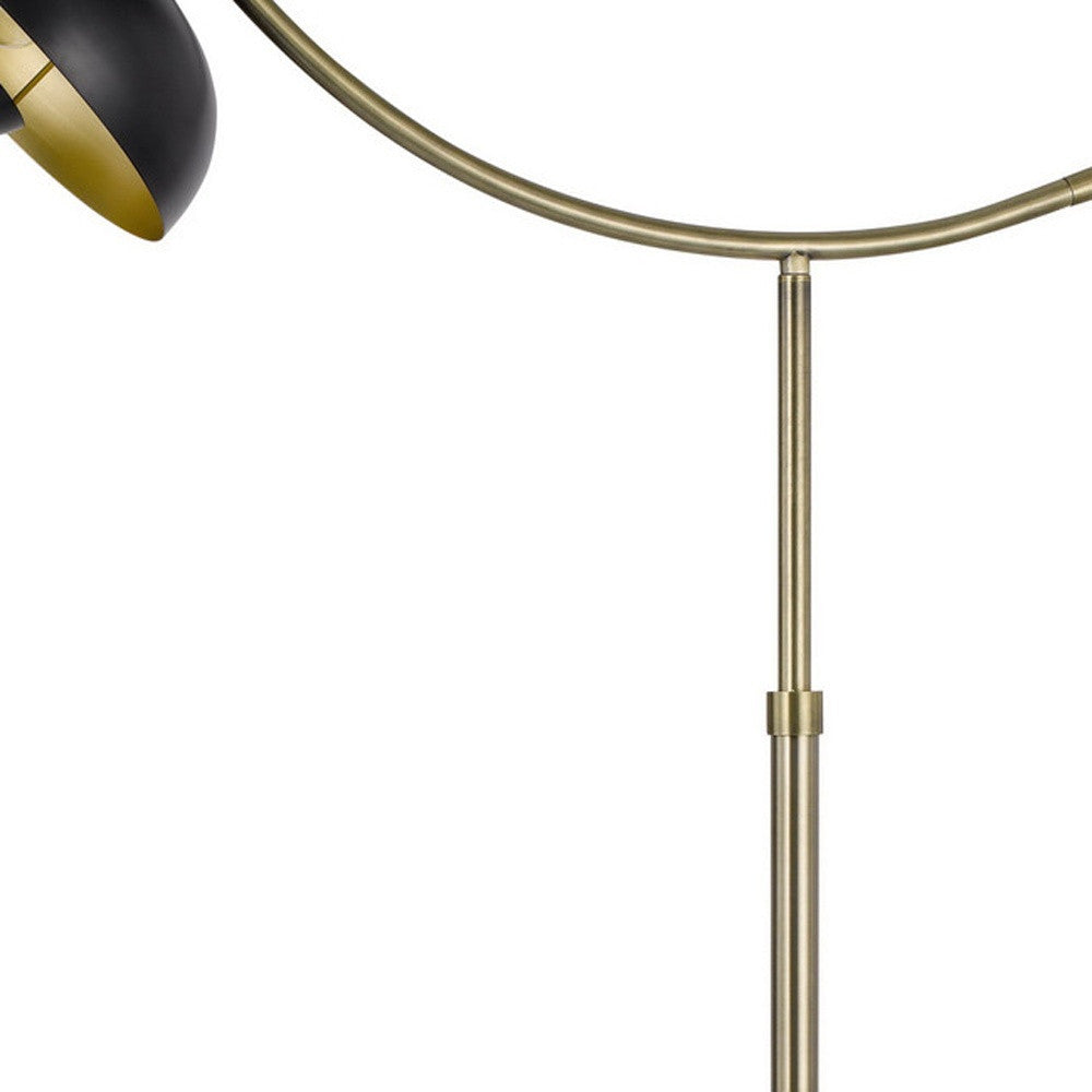 Bronze Adjustable Arc Floor Lamp w/ Shade