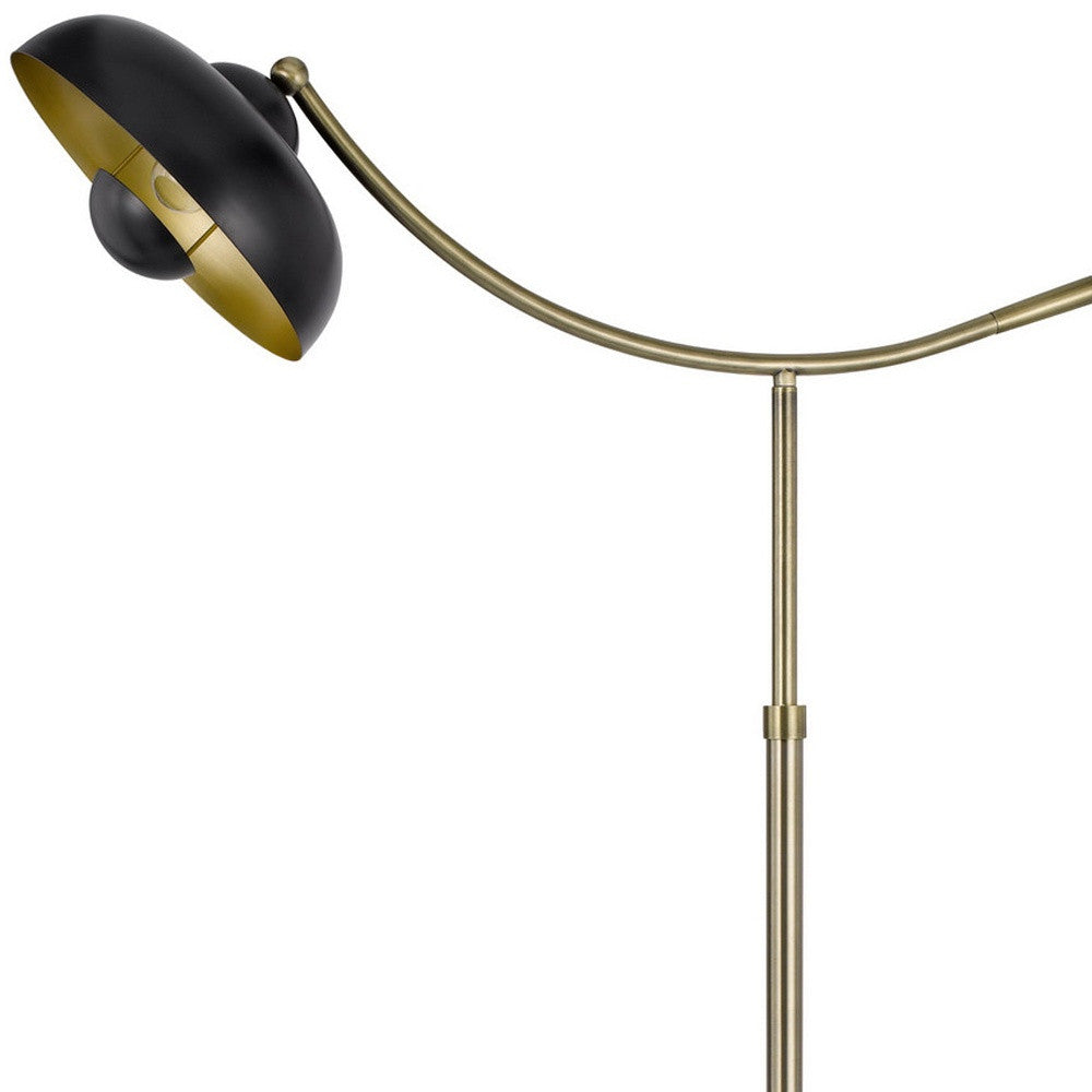 Bronze Adjustable Arc Floor Lamp w/ Shade