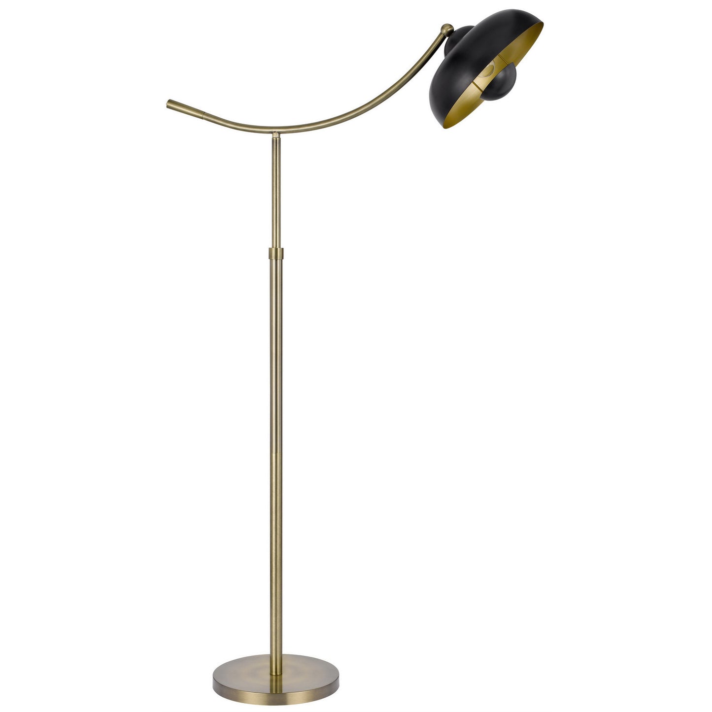 Bronze Adjustable Arc Floor Lamp w/ Shade