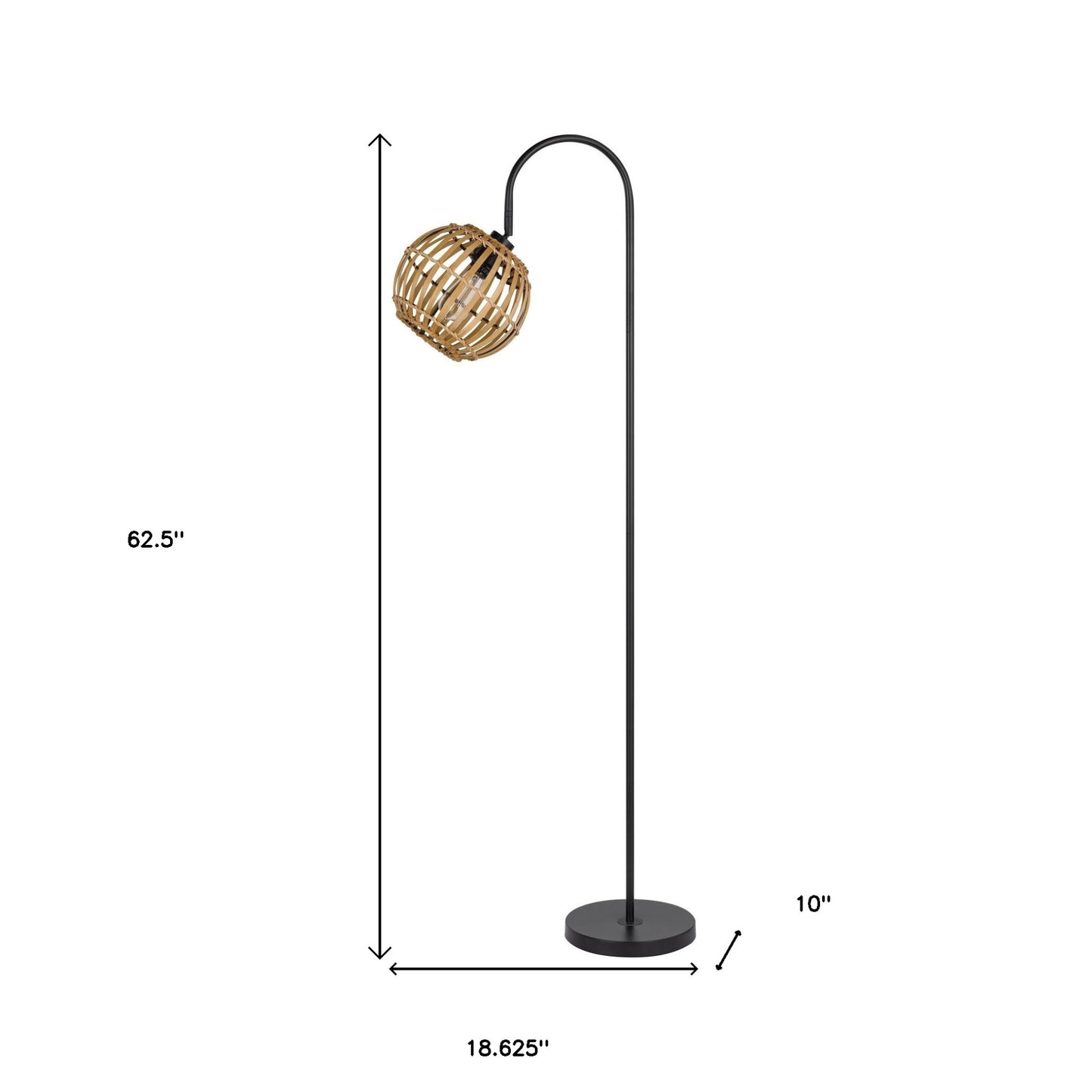 Black Floor Lamp w/ Shade
