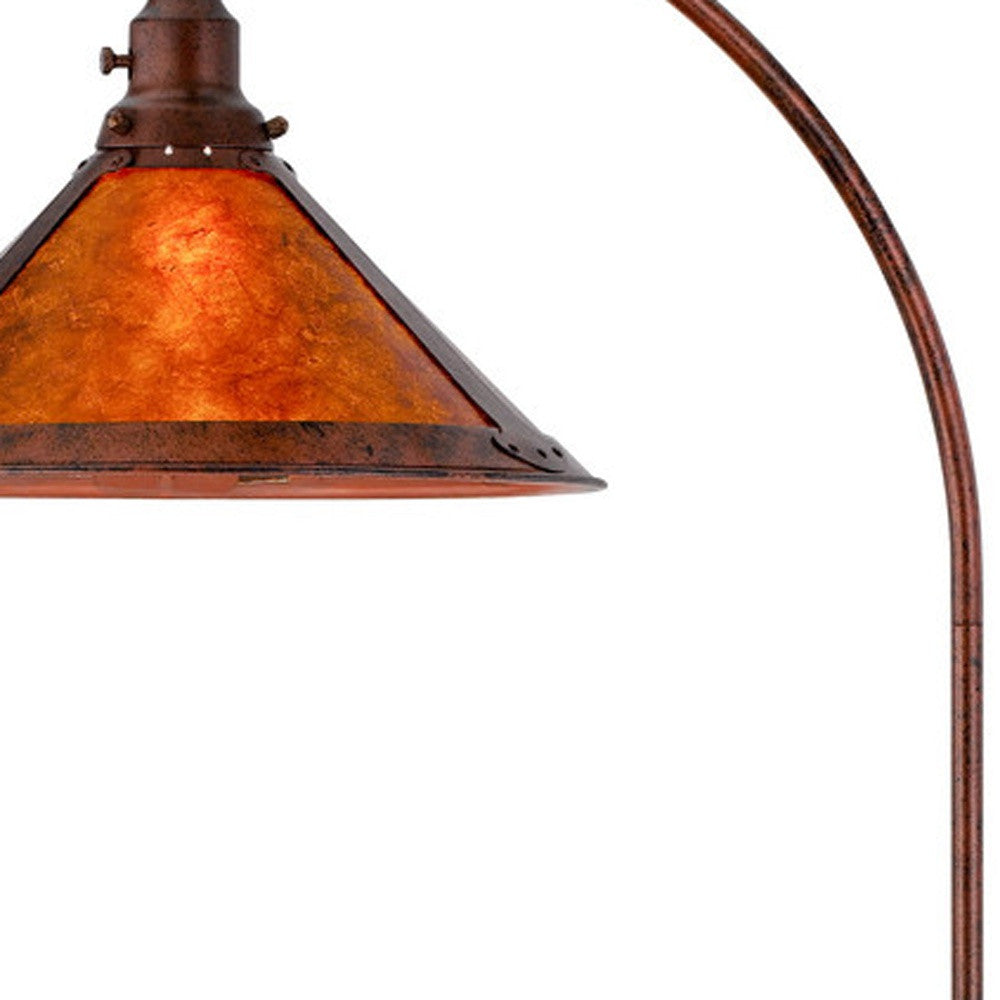 Rusted Floor Lamp w/ Shade