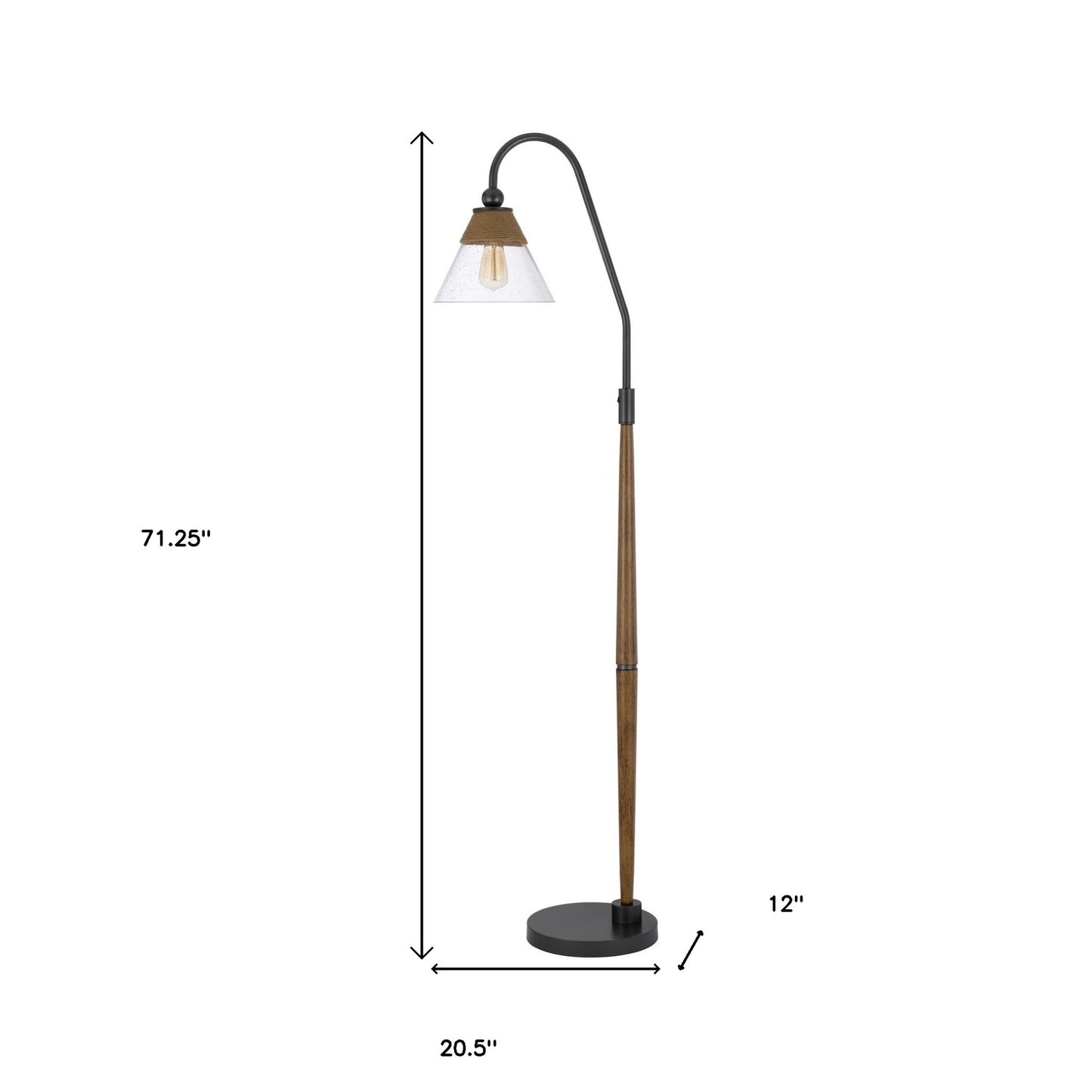 Brown Floor Lamp w/ Shade