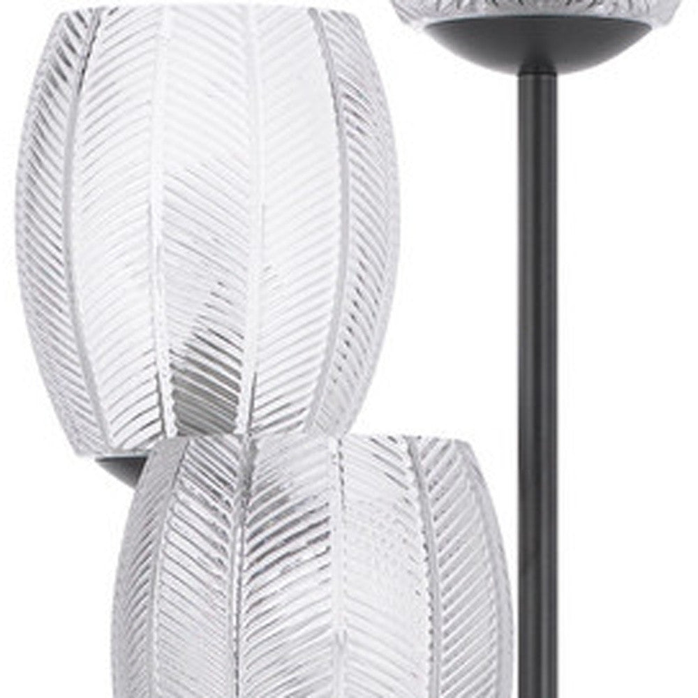 Black 3-Light Floor Lamp w/ Shade