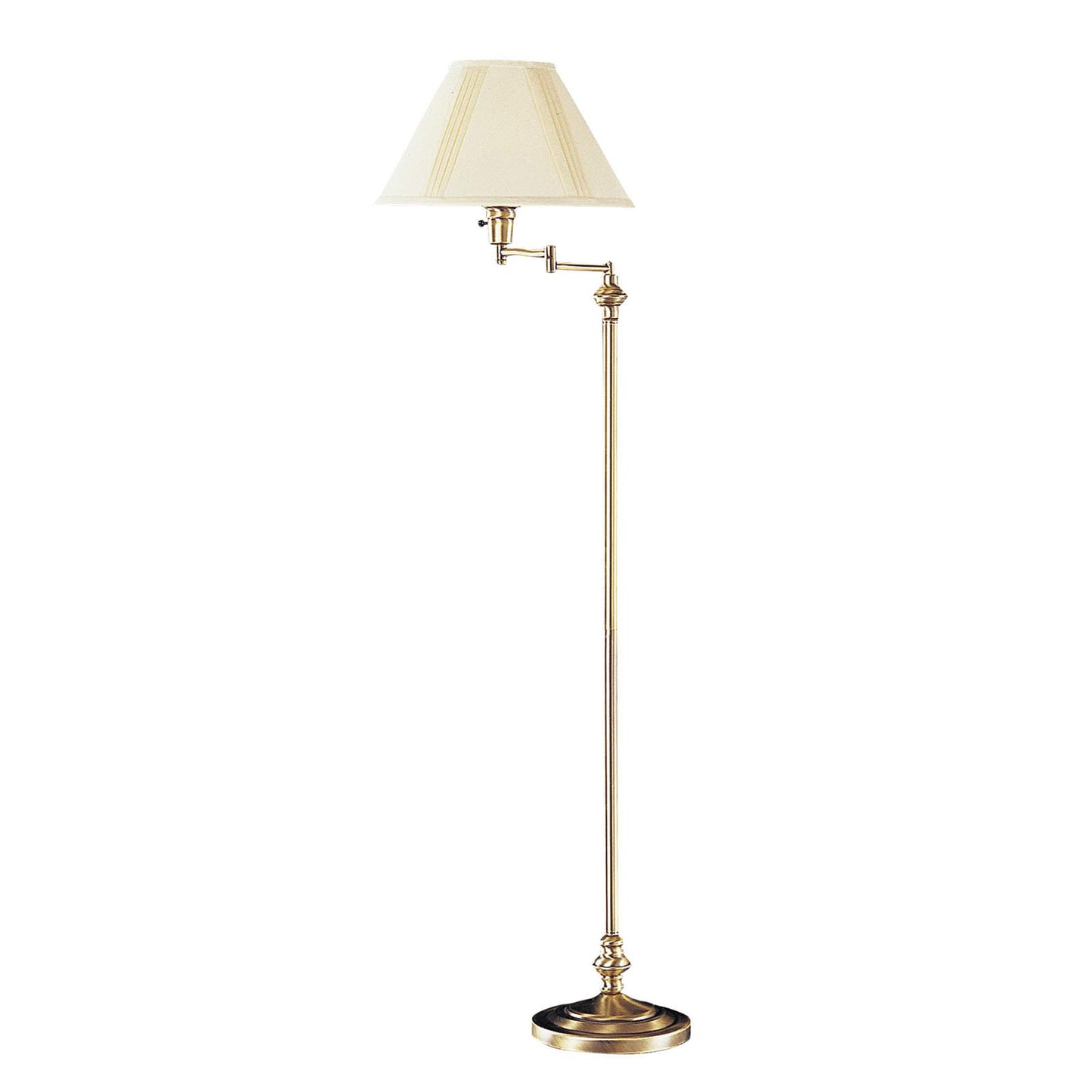 Bronze Swing Arm Floor Lamp w/ Shade