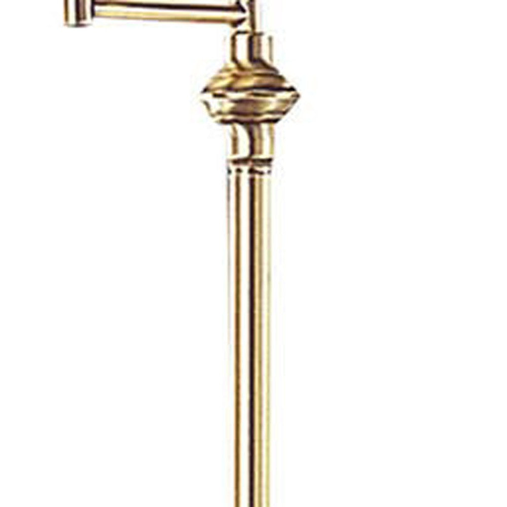 Bronze Swing Arm Floor Lamp w/ Shade