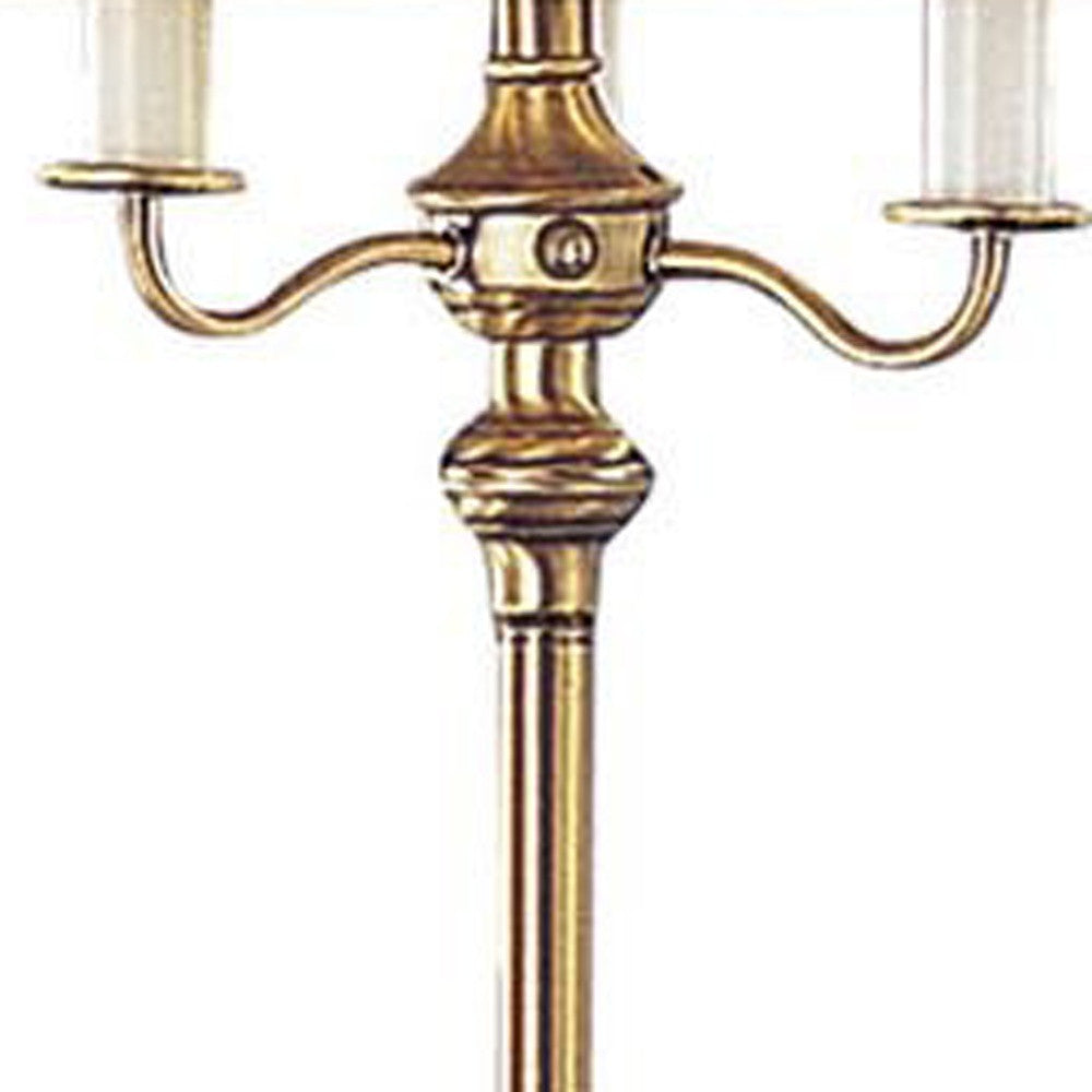 Bronze 4-Light Floor Lamp w/ Shade