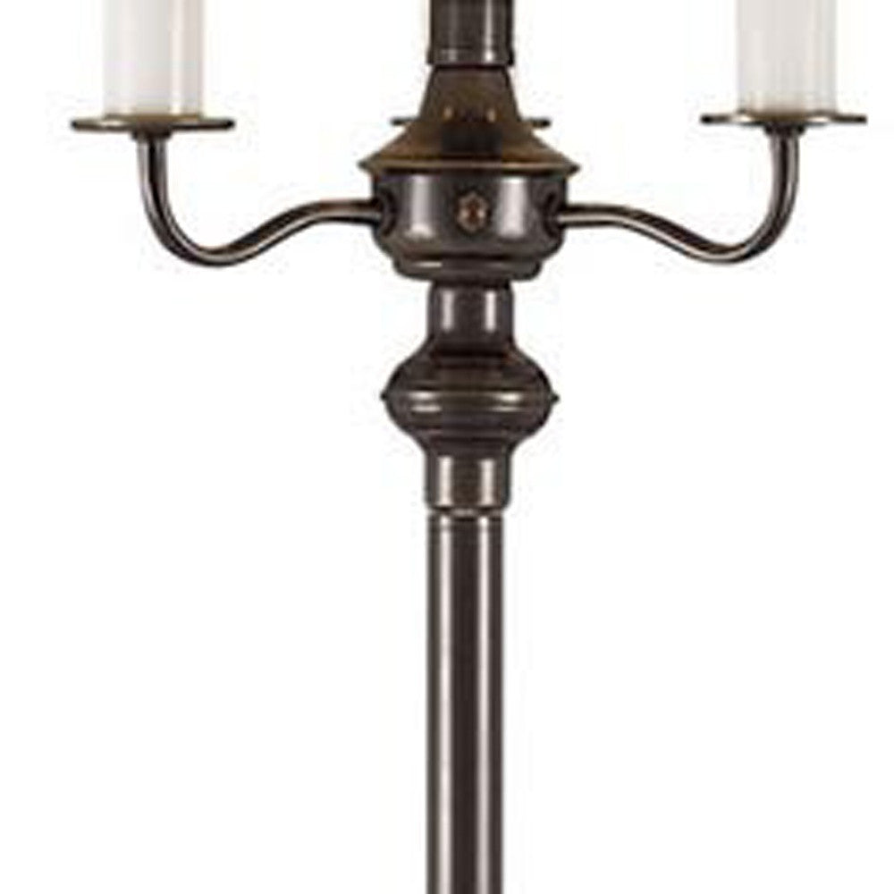 Bronze 4-Light Floor Lamp w/ Shade