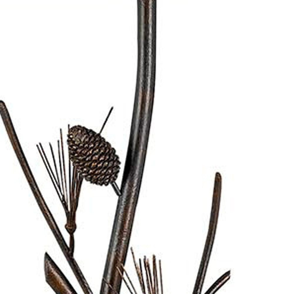 Rusted Floor Lamp w/ Shade