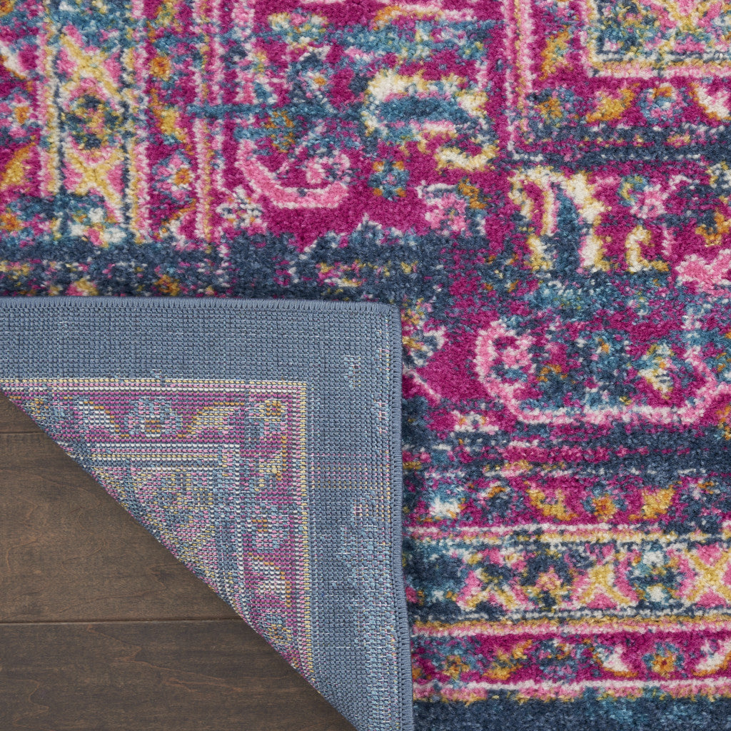 12 x 15 Blue Moroccan Power Loom Distressed Rug