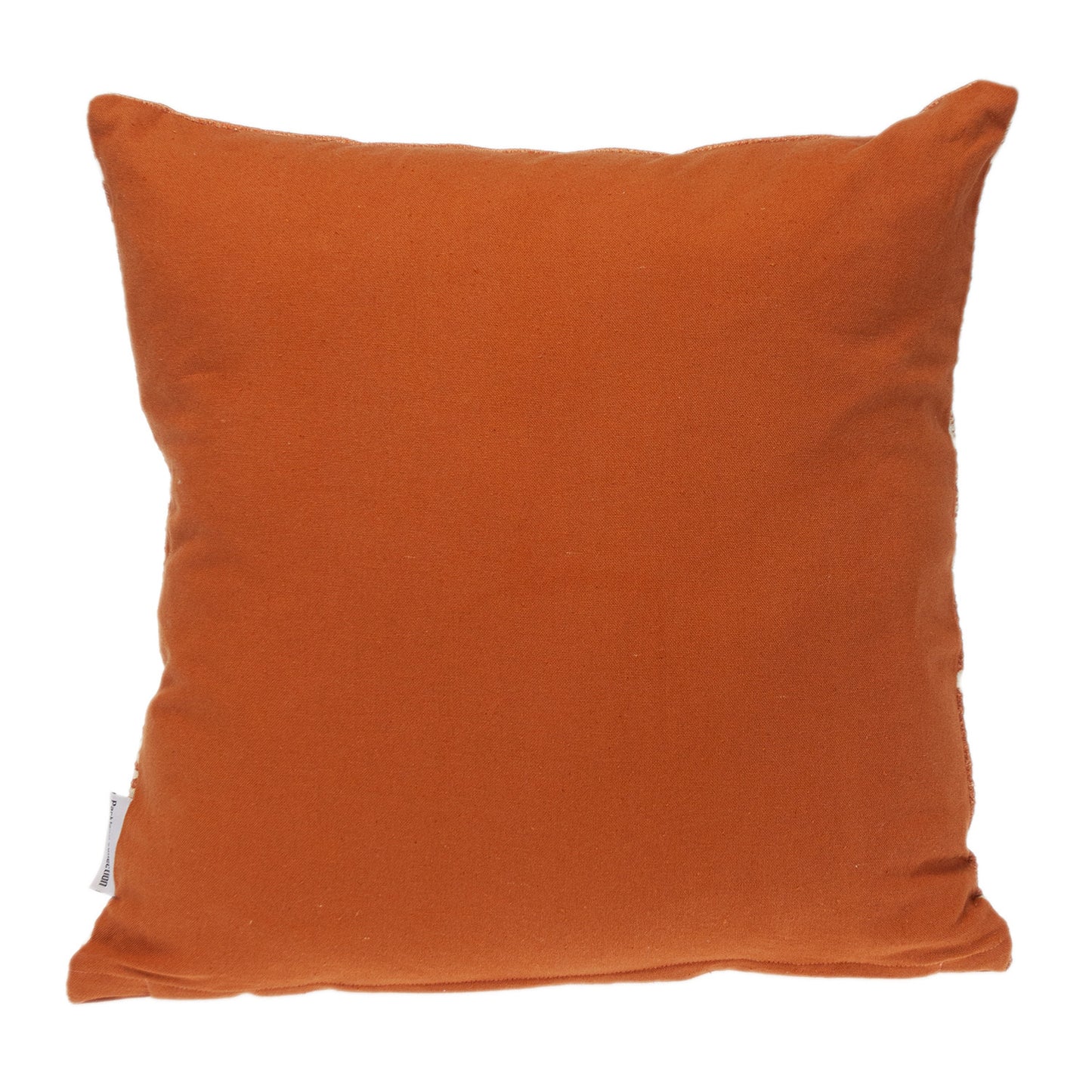 Orange & Ivory Southwestern Cotton Pillow