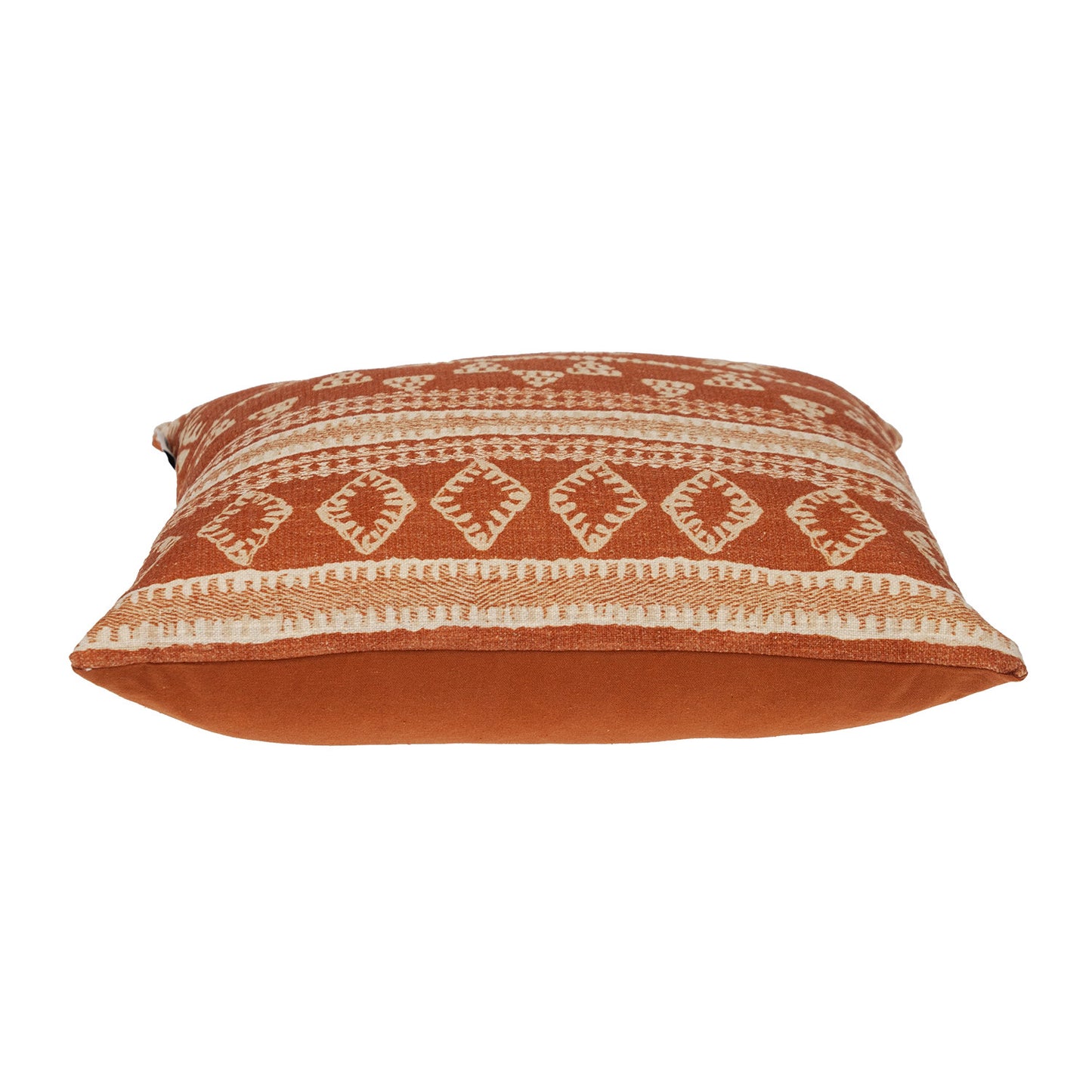 Orange & Ivory Southwestern Cotton Pillow