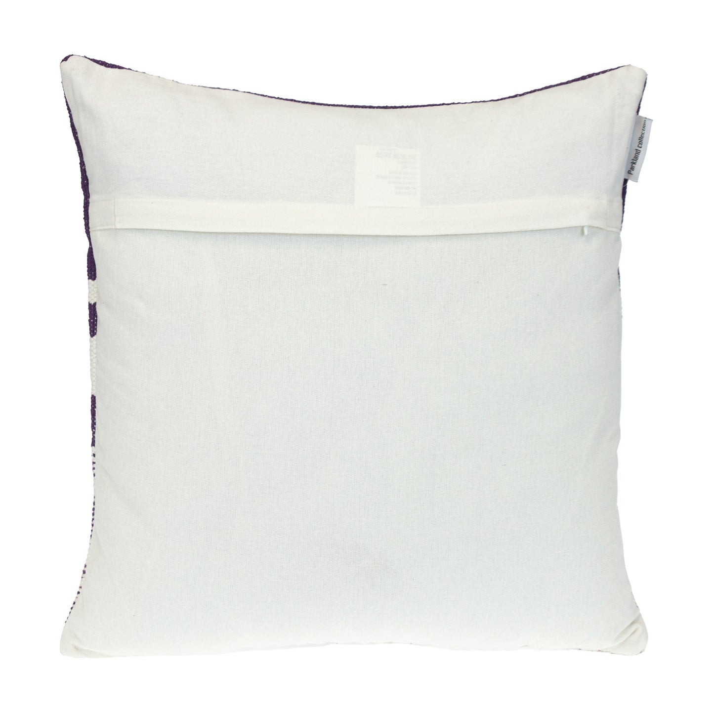 Purple & White Striped Cotton Pillow