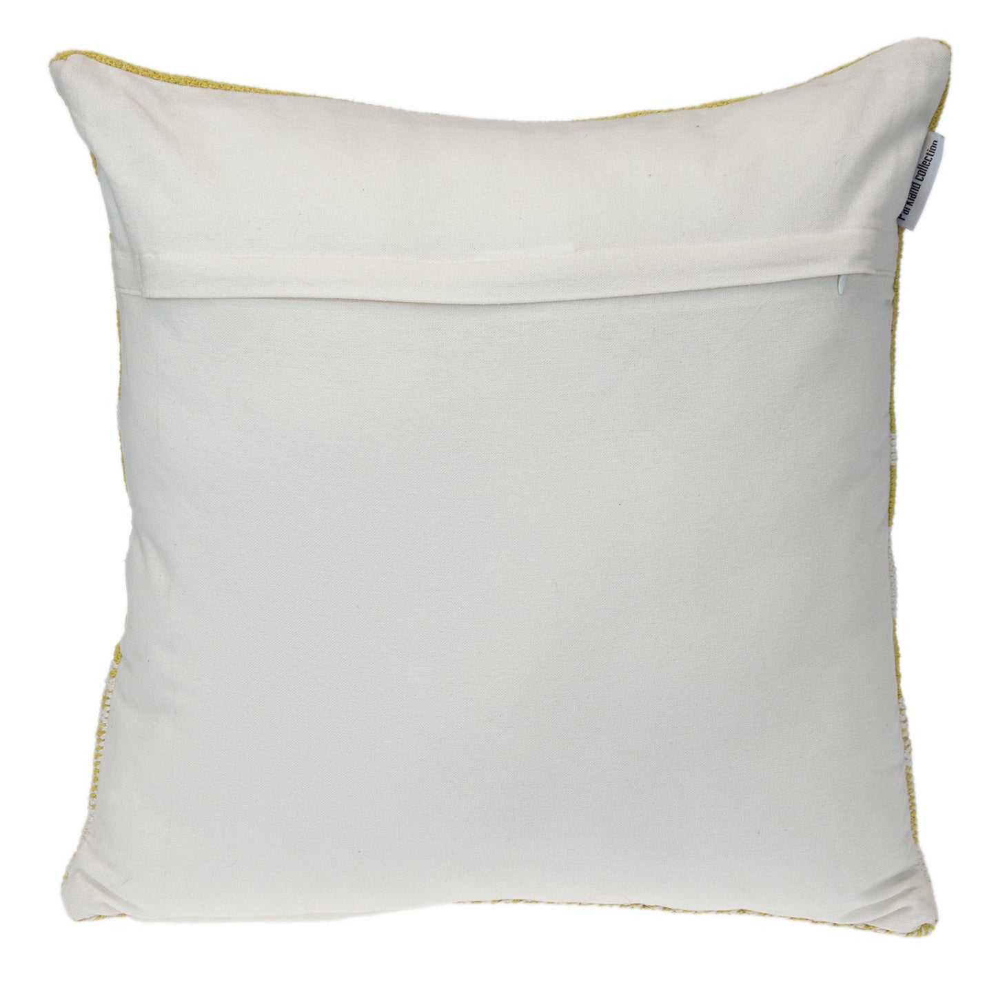 Yellow & White Striped Cotton Pillow