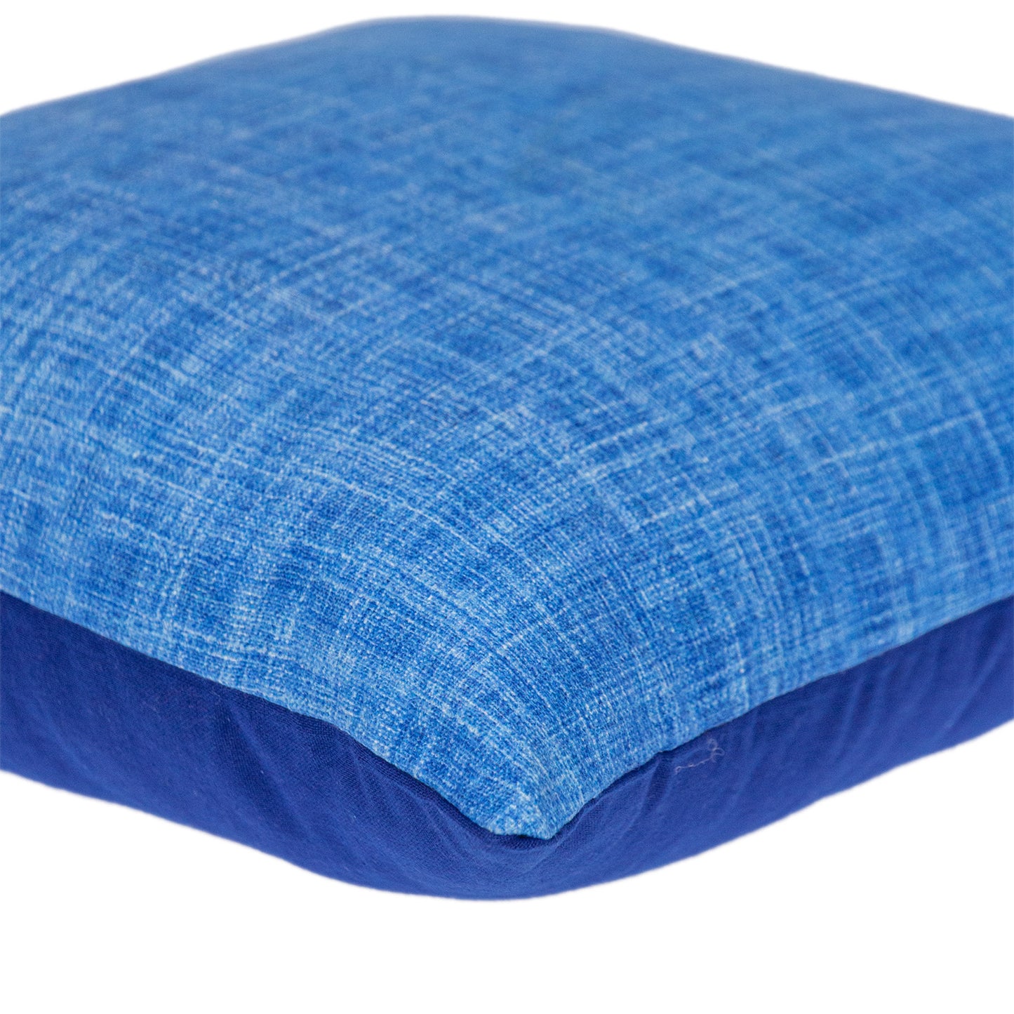 Blue Weave Cotton Pillow