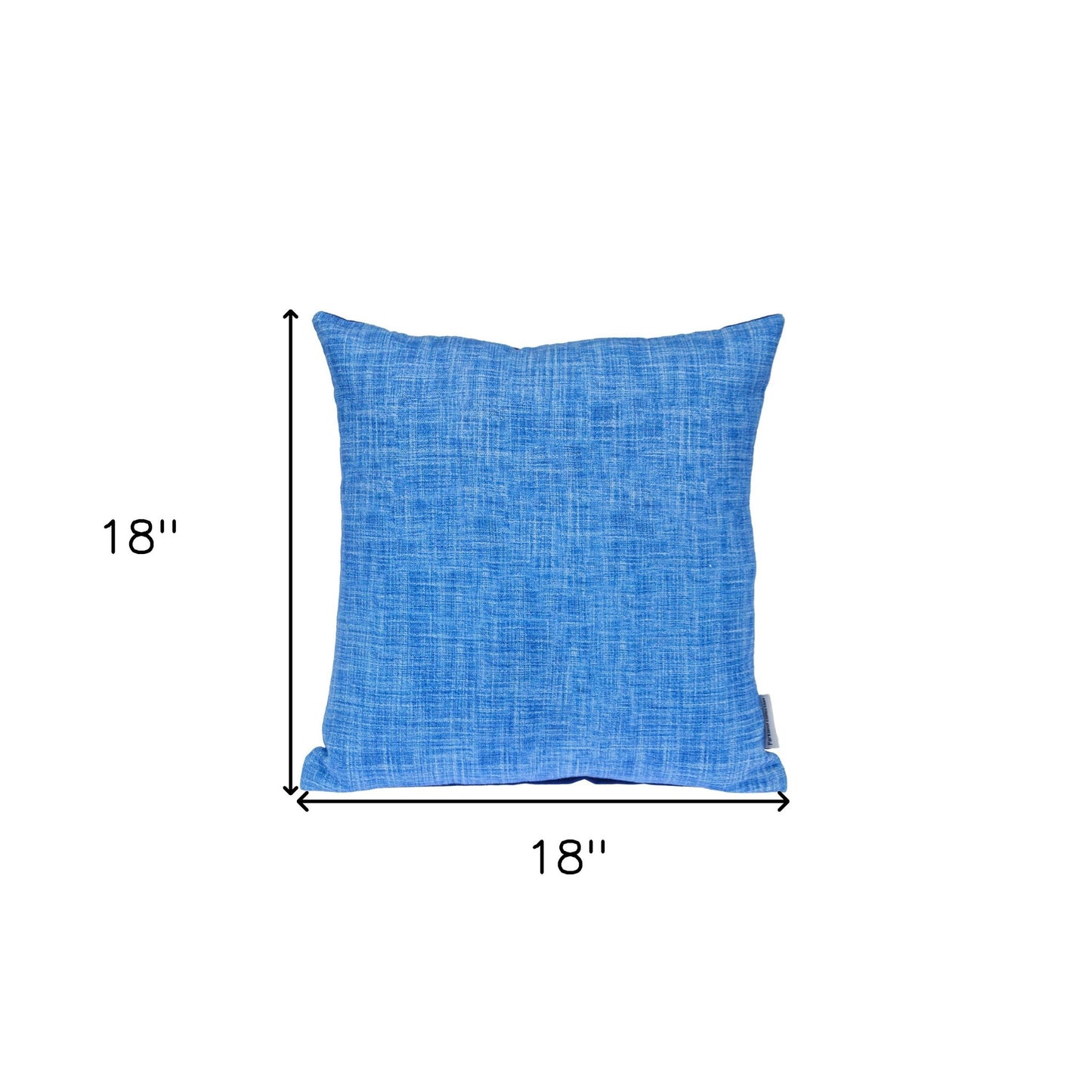 Blue Weave Cotton Pillow