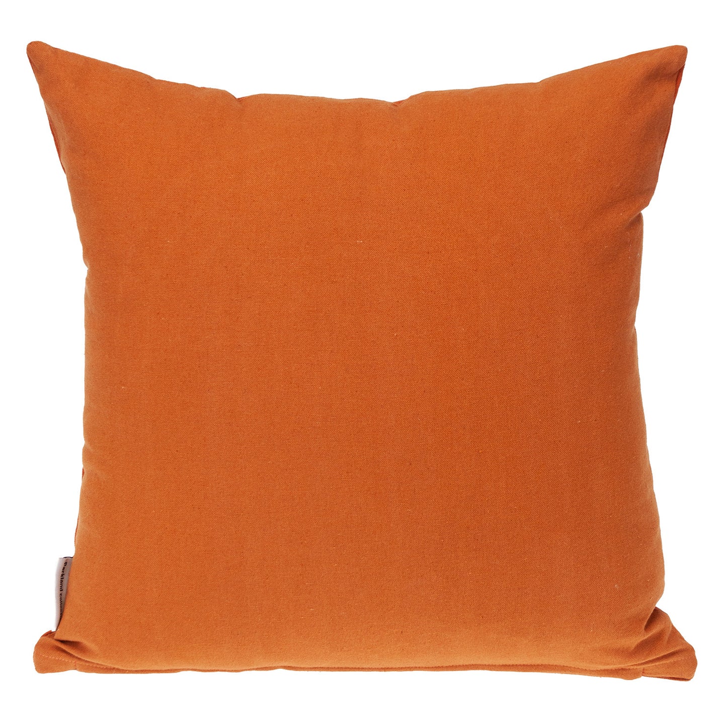 Orange Geometric Cotton Pillow