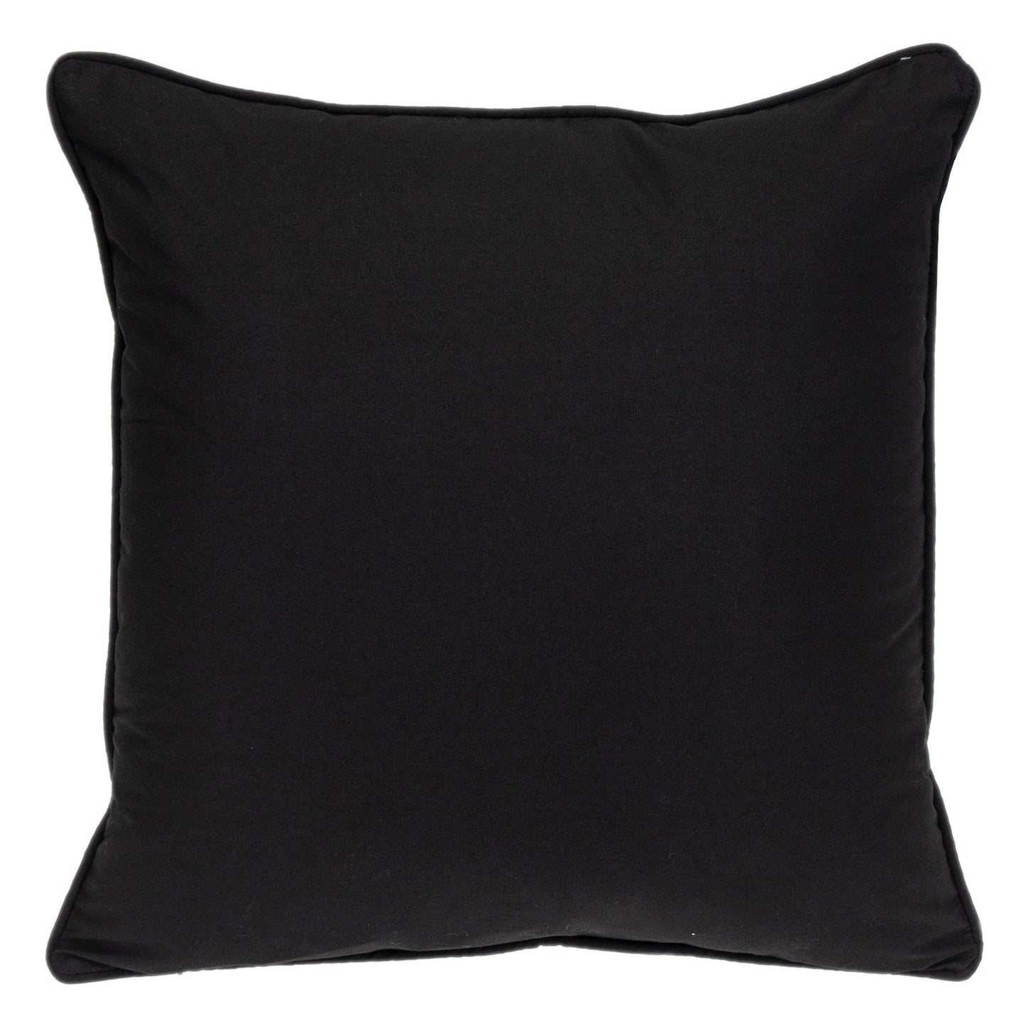 Black Geometric Cotton Pillow