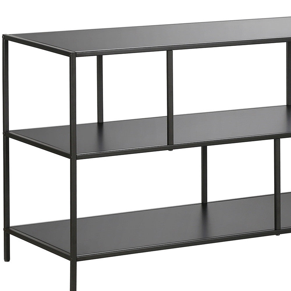 Black Metal Media Console