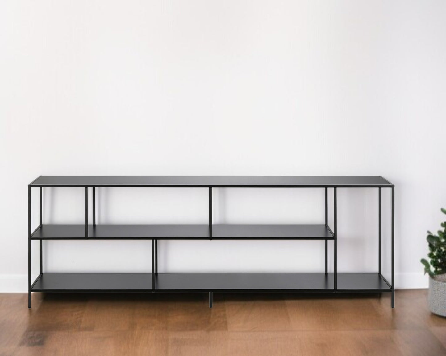 Black Metal Media Console