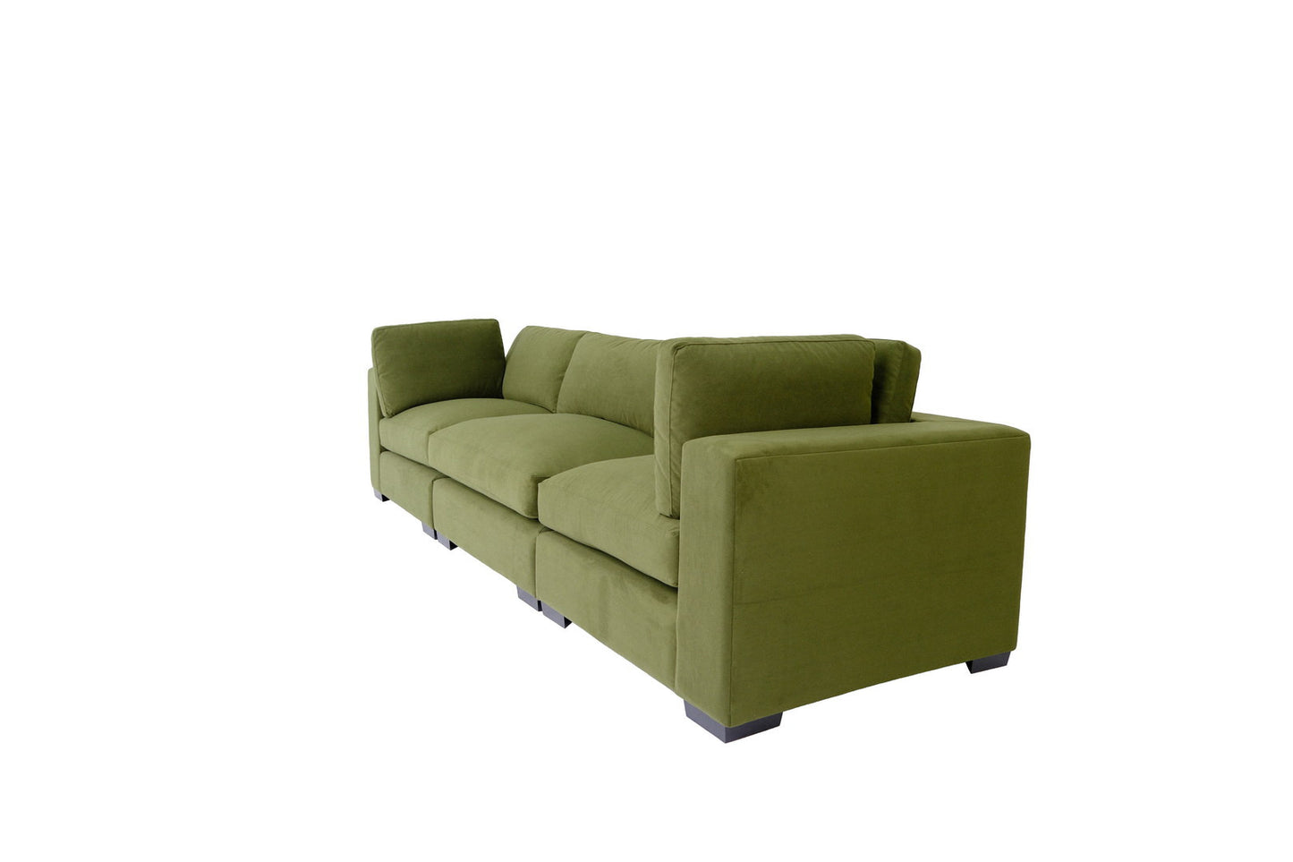 Moss Green Polyester Sofa