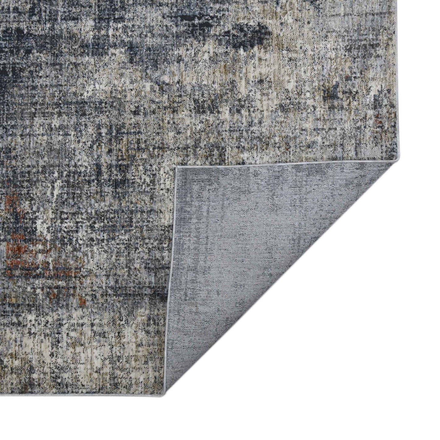 8 x 10 Gray & Ivory Power Loom Rug