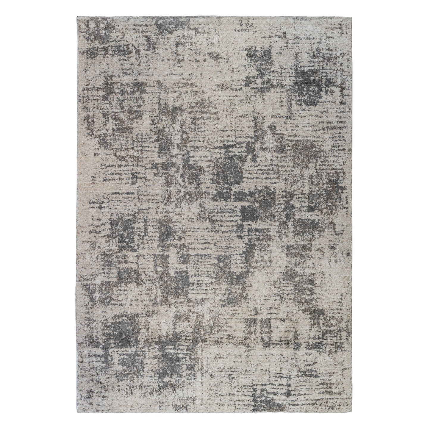 8 x 10 Gray & Beige Power Loom Rug