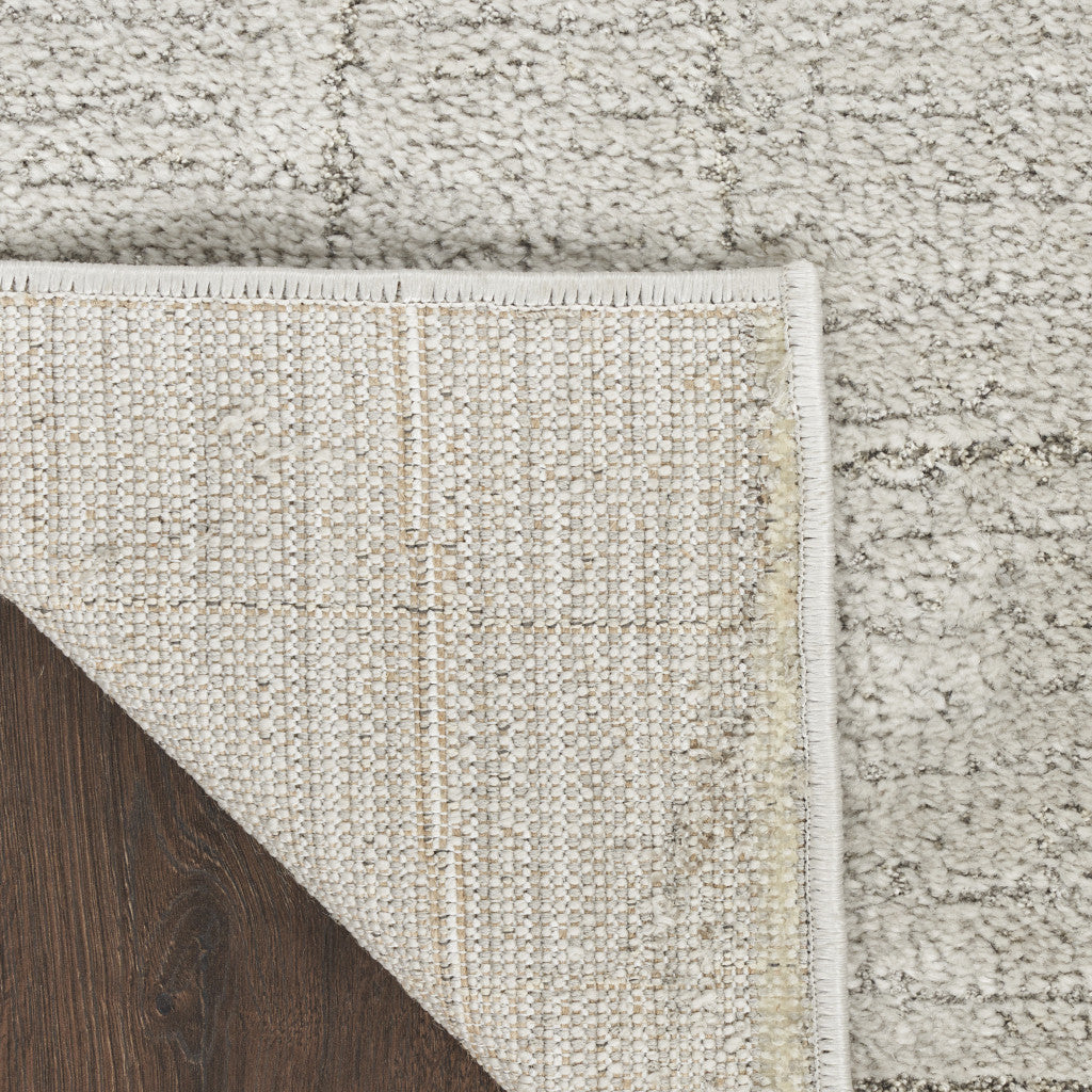 8 x 10 Beige & Ivory Power Loom Rug