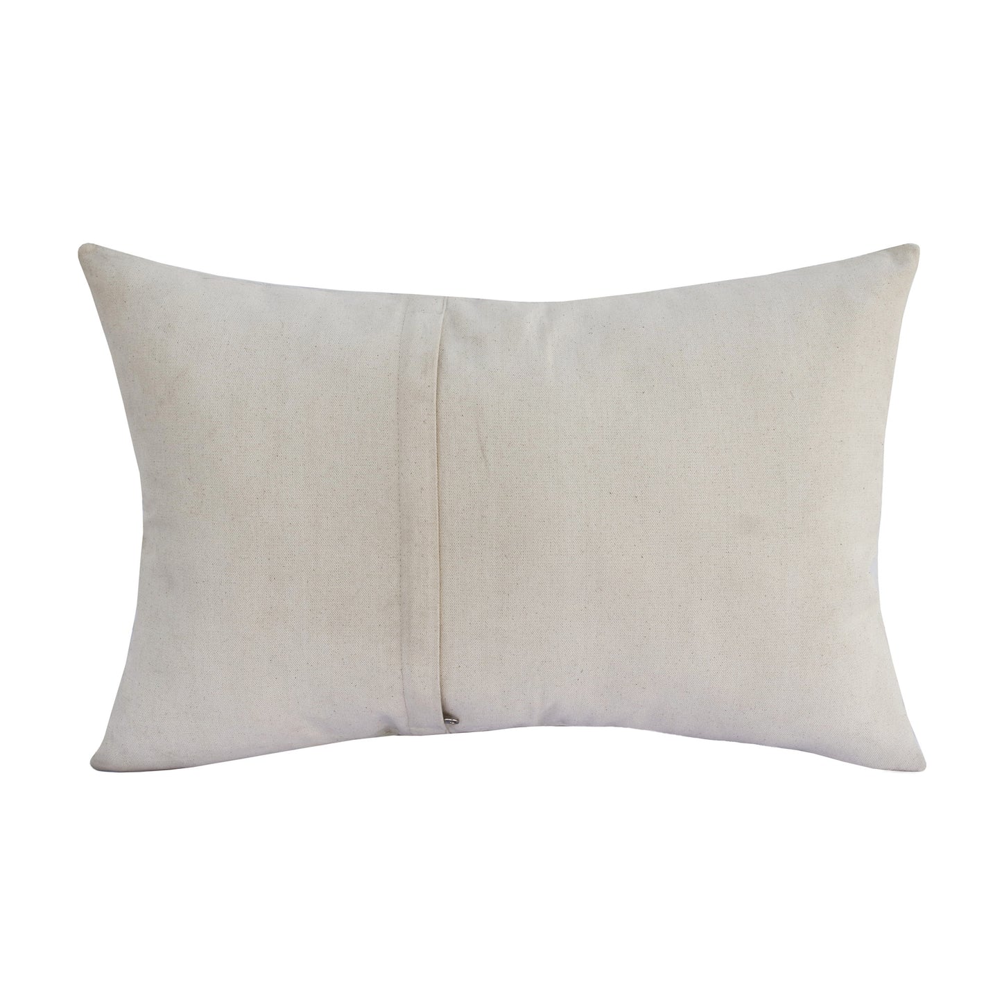 Ivory Patchwork Faux Leather Pillow
