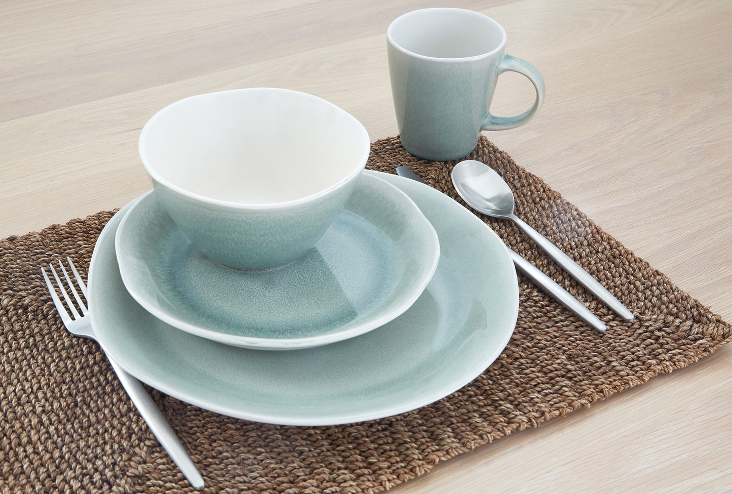 Sage 16-Piece Ceramic Set of 4 Dinnerware Set